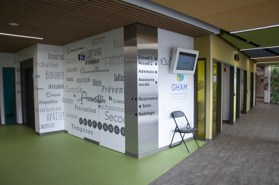 L'intérieur de l'hôpital de Romilly-sur-Seine